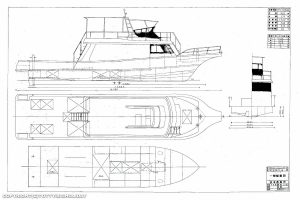 ダイビングボートの新艇設計書